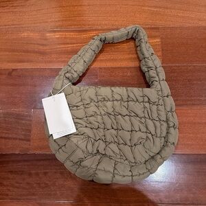 COS Olive Khaki Quilted Shoulder Bag